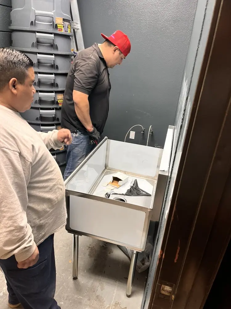 Commercial plumbing and sink installation in Westcotville